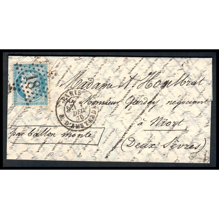 Lot A7740 - Ballon monté - N°37 - Oblitéré Qualité TB