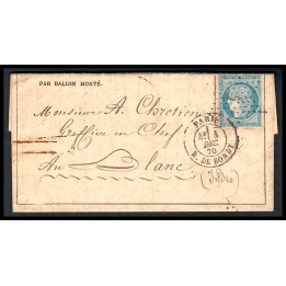Lot A7746 - Ballon monté - N°37 - Oblitéré Qualité TB