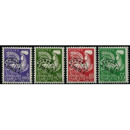 Préoblitéré N°119-122