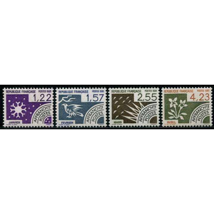 Préoblitéré N°186-189