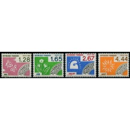 Préoblitéré N°190-193