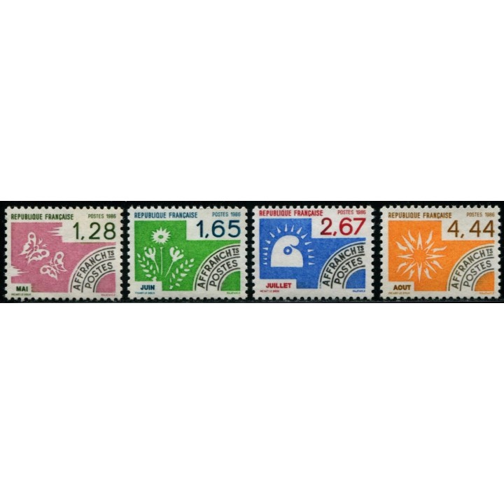 Préoblitéré N°190-193