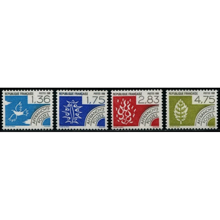 Préoblitéré N°198-201