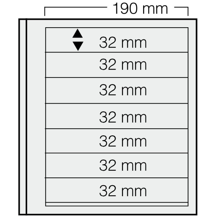 Feuilles "Spécial Dual"- 7 Bandes - 32mm - Paquet de 5