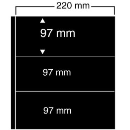 Feuilles "Compact A4" - 3 Bandes - Paquet de 5
