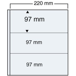 Feuilles "Compact A4" - 3 Bandes - Paquet de 5