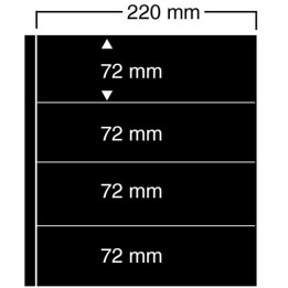 Feuilles "Compact A4" - 4 Bandes - Paquet de 5