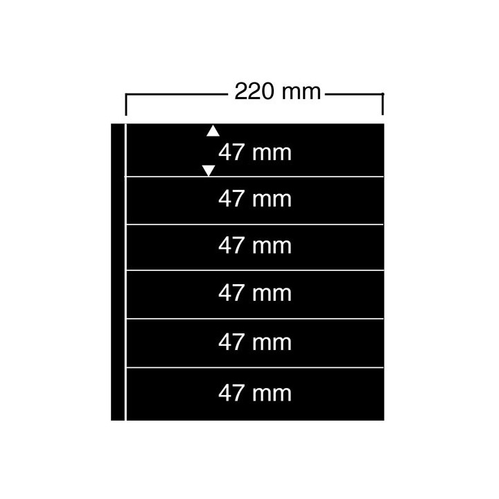 Feuilles "Compact A4" - 6 Bandes - Paquet de 5