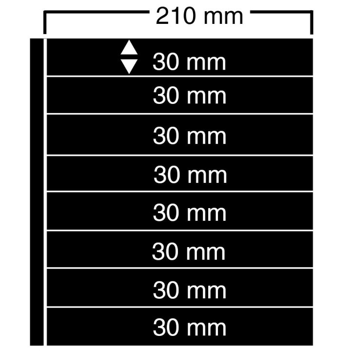 Feuilles "Compact A4" - ClipFix - 8 Bandes - Paquet de 5