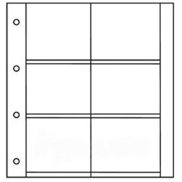 Recharges Album Cartes Postales  LUXE : 6 cases horizontales (Cartes modernes)