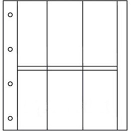 Recharges Album Cartes Postales  LUXE : 6 cases verticales (Cartes modernes)
