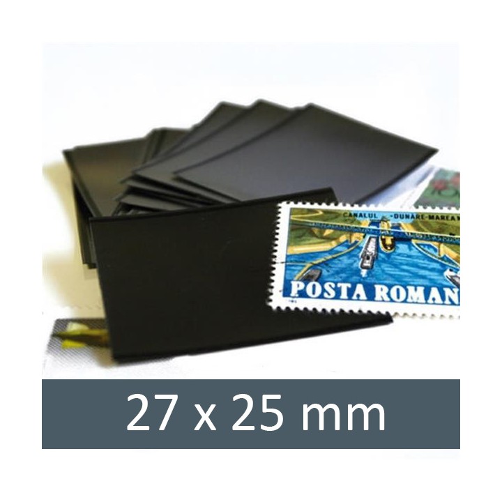 Pochettes double soudure - Lxh:27x25mm (Fond noir)