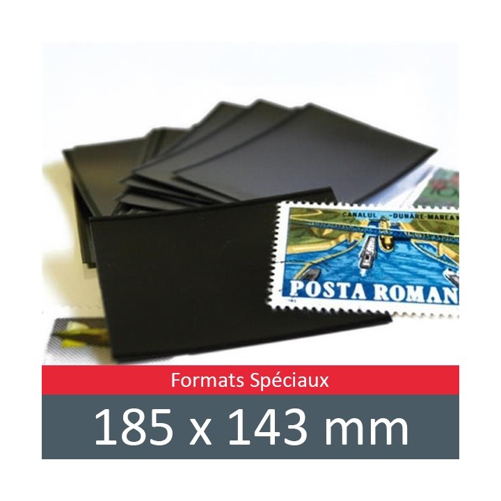 Pochettes double soudure - Lxh:185x143mm (Fond noir)