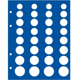 Feuille pour 5 série d'€ avec intercalaire - "TOPset" - SAFE