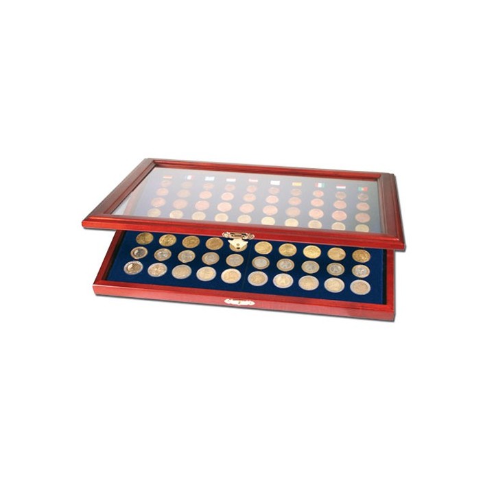 Vitrine en bois pour 10 série d'€ - SAFE