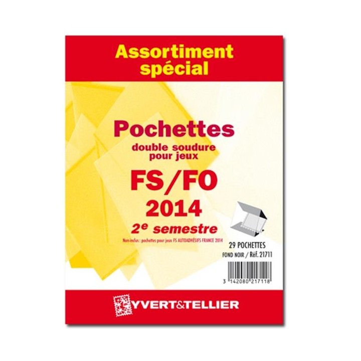 Assortiment de pochettes double soudure