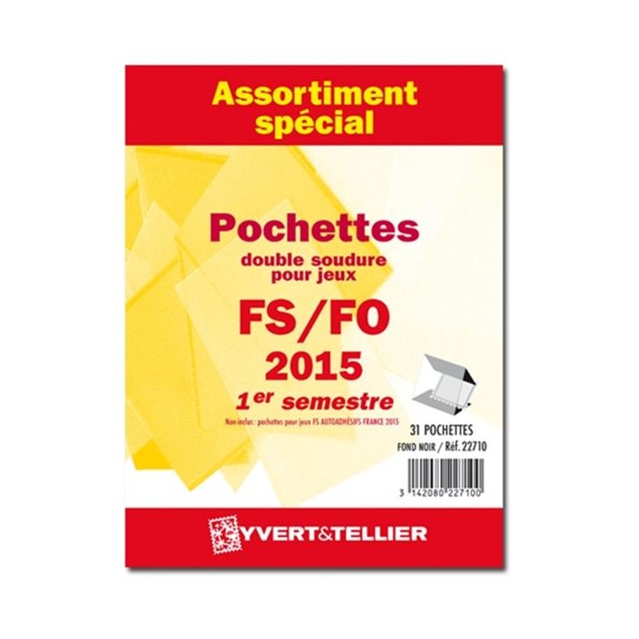 Assortiment de pochettes double soudure