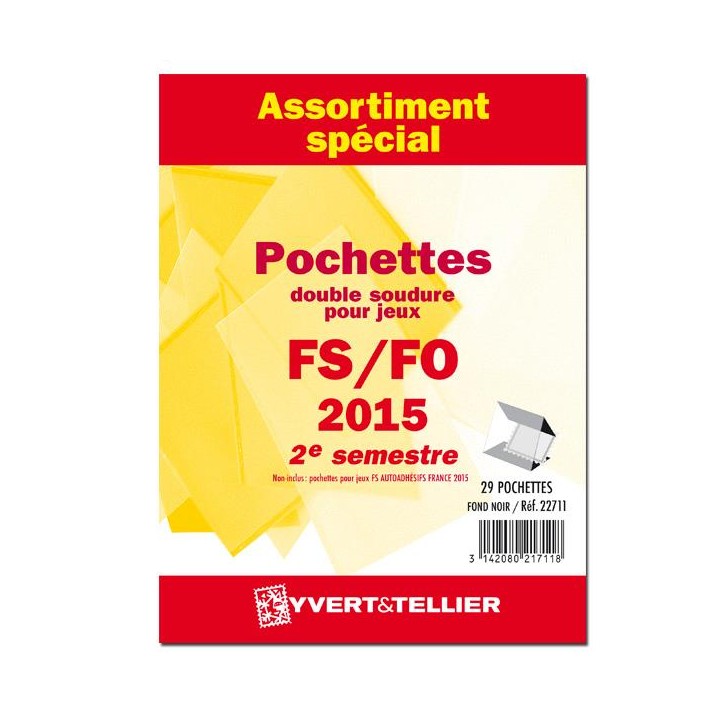 Assortiment de pochettes double soudure
