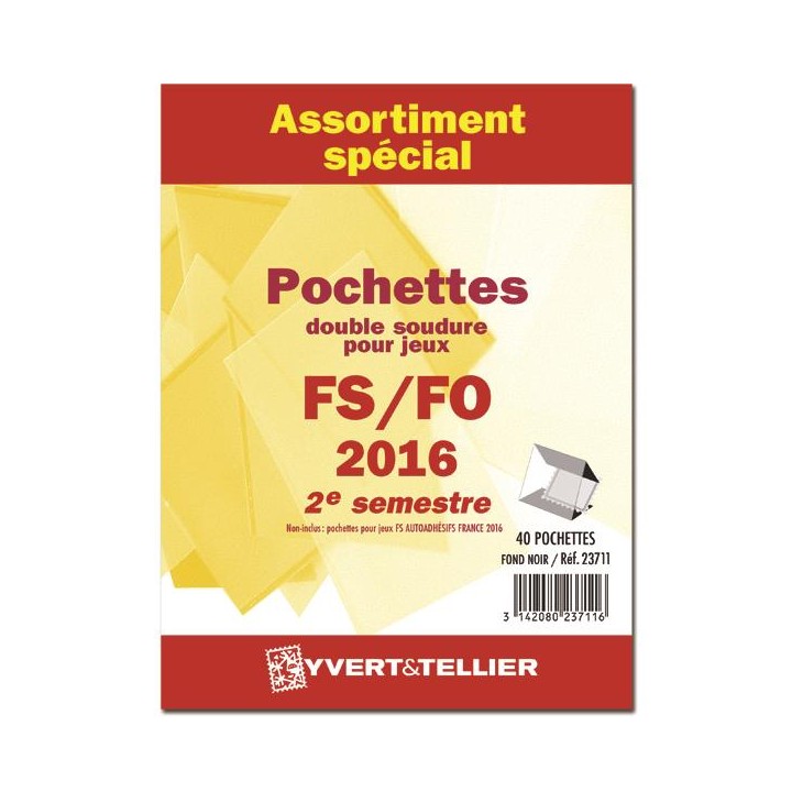 Assortiment de pochettes double soudure