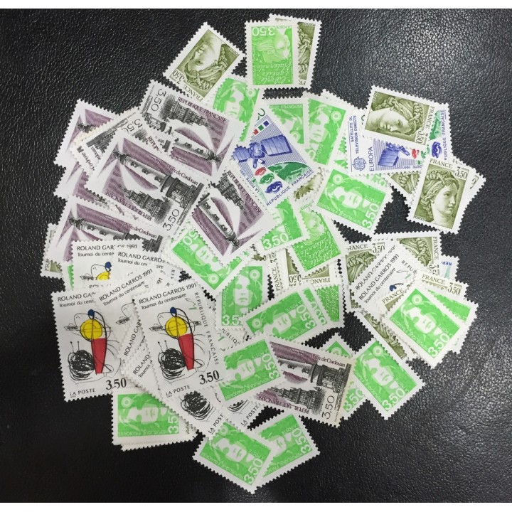 Lot de faciale 100 timbres à 3.50 Francs