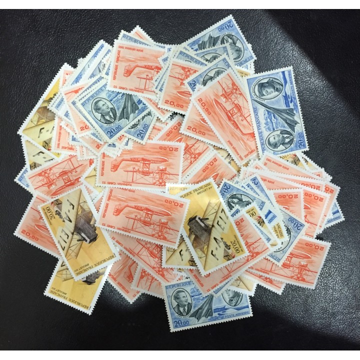 Lot de faciale 65 timbres à 20 Francs