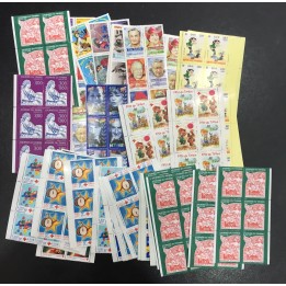 Lot de faciale 100 timbres à 18 Francs