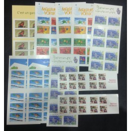 Lot de faciale 100 timbres à 0,50€ (50€) en Carnets pour Affranchissement