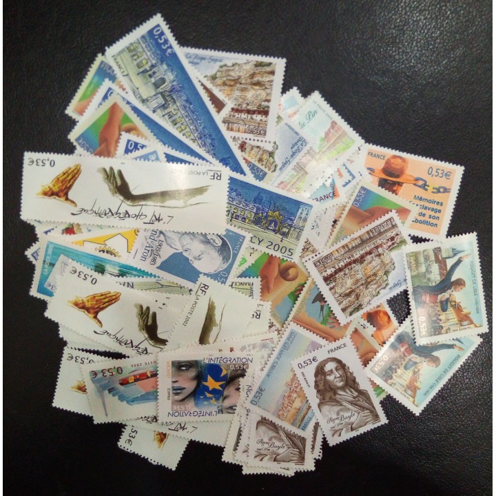 Lot de faciale 100 timbres à 0,53€ (53€)