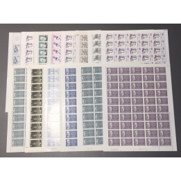 Lot de faciale en feuilles 1425 timbres à 1,90 Francs
