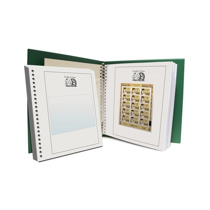 Pages d'albums pour "Feuillets de France" - Format Horizontal