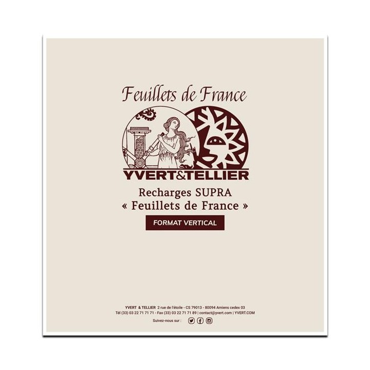 Pages d'albums pour "Feuillets de France" - Format Horizontal