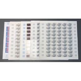 Lot de faciale en feuilles 3825 timbres à 1,40 Franc