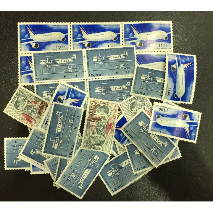 Lot de faciale 50 timbres à 15 Francs