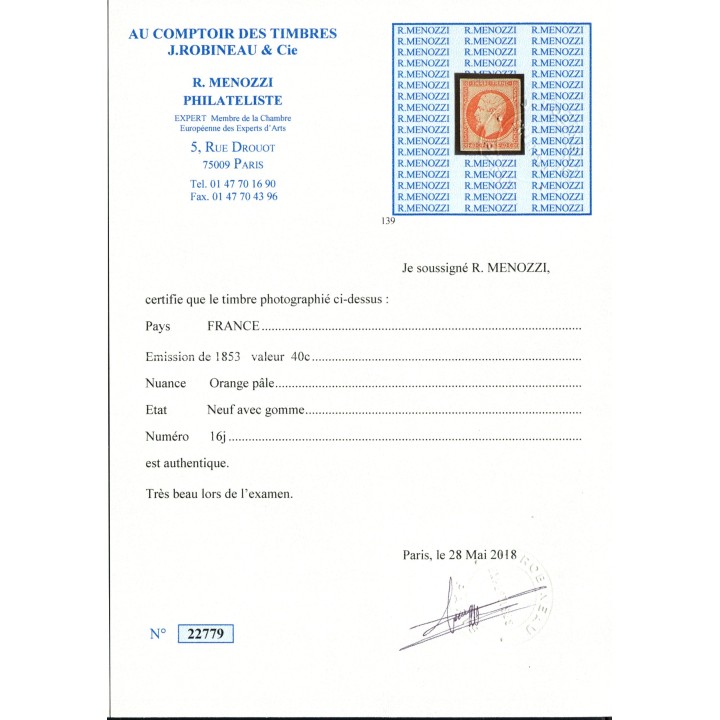 Lot C782 - N°16j