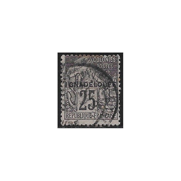 Lot W605 - Guadeloupe - N°21a Obl