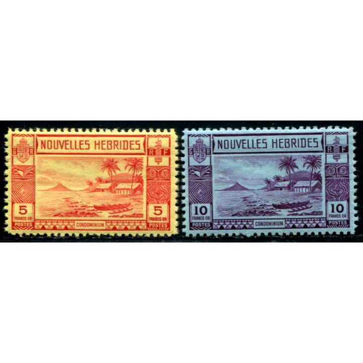 Lot A3015 - Nouvelles-Hébrides -  N°110/11 **