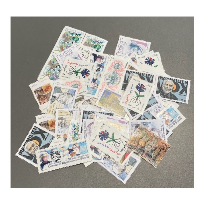 Lot de faciale 100 timbres à 1,10€ pour Affranchissement