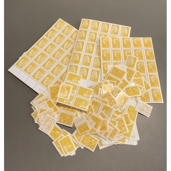 Lot de faciale 640 timbres à 0,01€ (6.40€)
