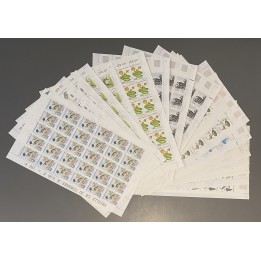 Lot de faciale 550 timbres à 5 Francs en Feuilles