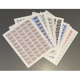 Lot de faciale 700 timbres à 3,40 Francs en Feuilles