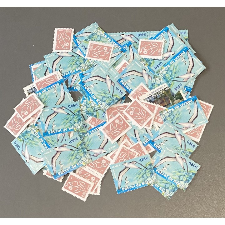 Lot de faciale 100 timbres à  0,86€ (86€)