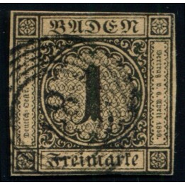 Lot A3791 - Allemagne Bade - N°1 Obl