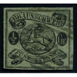 Lot A3785 - Allemagne Brunswick - N°6 Obl