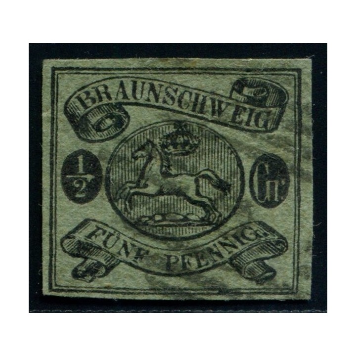 Lot A3785 - Allemagne Brunswick - N°6 Obl