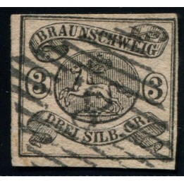 Lot A3783 - Allemagne Brunswick - N°9 Obl