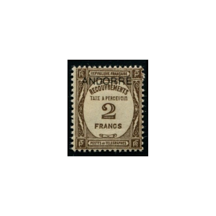 Lot A4077 - Andorre Taxe - N°14 **
