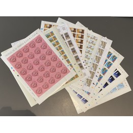 Lot de faciale 866 timbres à 0.53 Euros en Feuilles