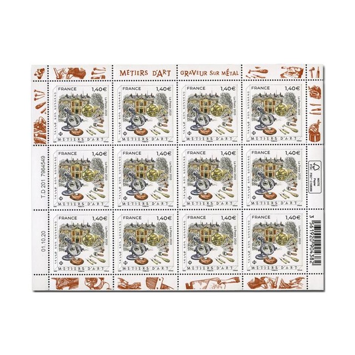 Lot F9 - Feuillets de France - N°F9 **