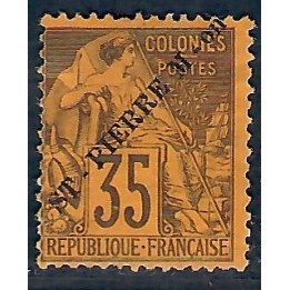 Lot A5602 - Saint Pierre et Miquelon - N°37 Neuf (*) sans gomme