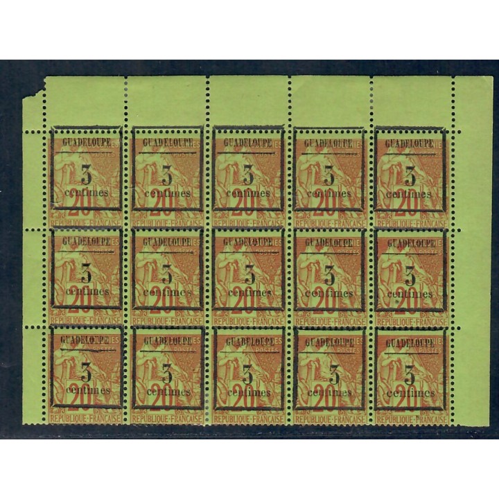 Lot A5647 - Guadeloupe - N°3 Neuf ** Luxe